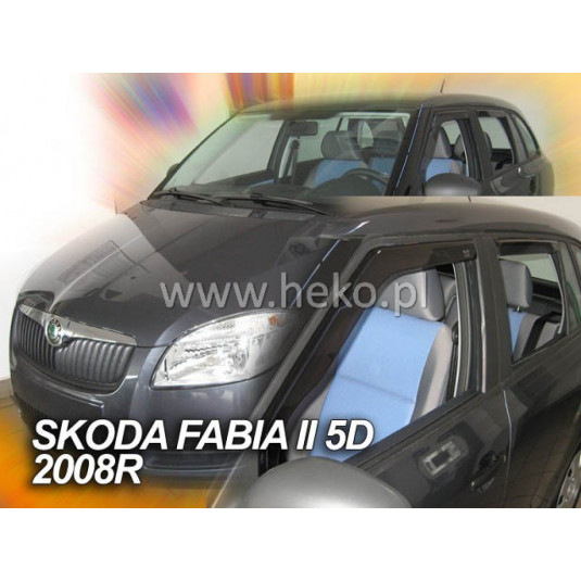 Deflektorok ŠKODA Fabia II 5D (+hátsó) Combi (2007-2014)