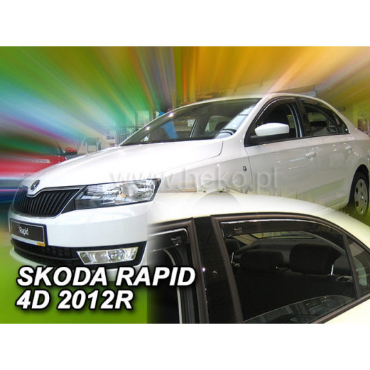 Ablakspoilerek ŠKODA RapiD (+hátsó) Sedan (2012-től)