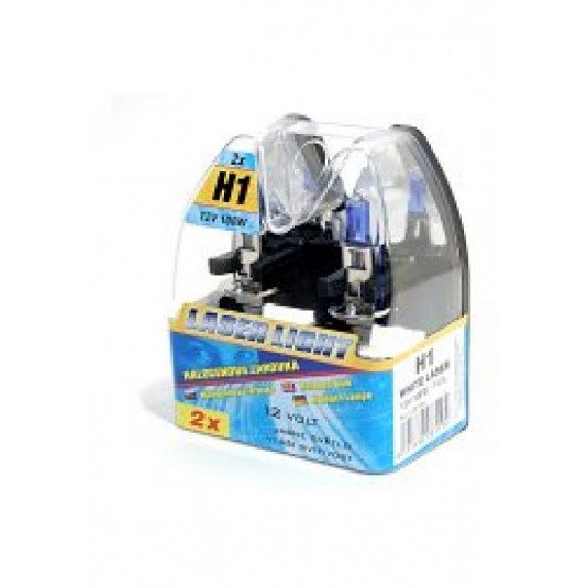 Halogén izzó H1 12V 100W FEHÉR LASER 2db