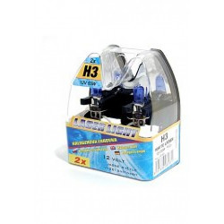 Halogén izzó H3 12V 55W FEHÉR LASER 2db