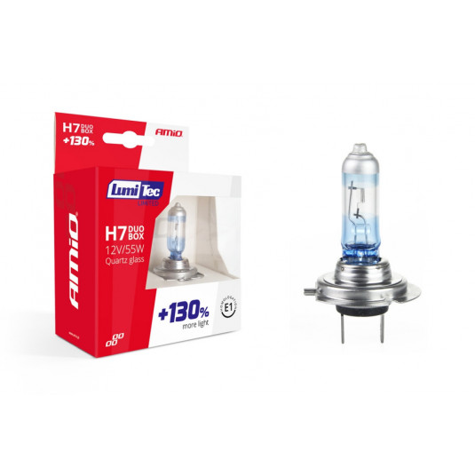 Halogén duo bliszter (2db) szett LumiTec LIMITED +130% H7 12V 55W DUO
