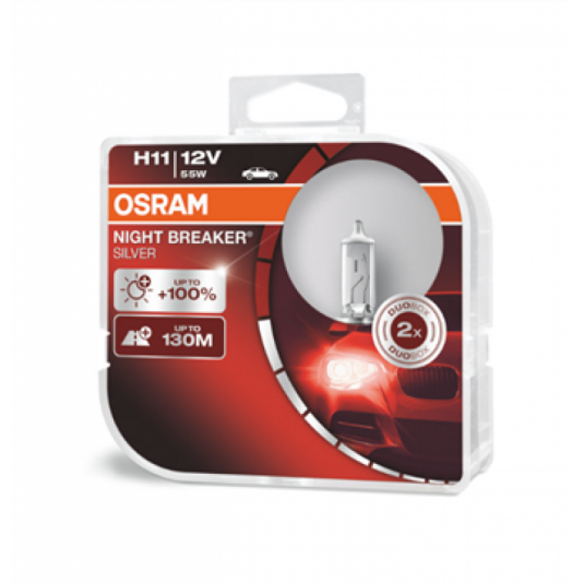 Osram H11 12V NIGHT BREAKER SILVER izzók 2db