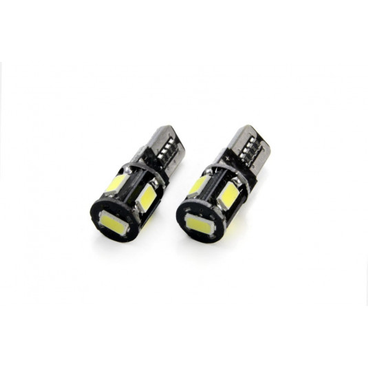 LED izzók CANBUS 5SMD 5730 T10 (W5W) Fehér (2db)
