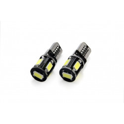 LED izzók CANBUS 5SMD 5730 T10 (W5W) Fehér (2db)