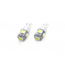 LED izzók STANDARD T10 W5W 5xSMD 5050 12V (2db)