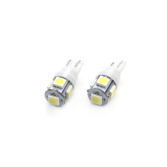 LED izzók STANDARD T10 W5W 5xSMD 5050 12V (2db)