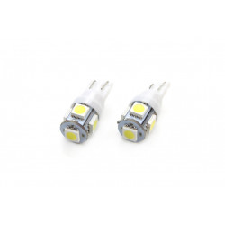 LED izzók STANDARD T10 W5W 5xSMD 5050 12V (2db)