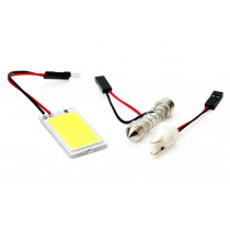 LED CLASSIC T10 W5W C5W 1xCOB-18 12V fénytábla izzók (2db)