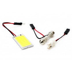 LED CLASSIC T10 W5W C5W 1xCOB-18 12V fénytábla izzók (2db)