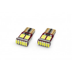 LED izzó CANBUS 18SMD 4014 T10e (W5W) White 12V (2db)