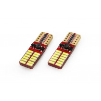 LED-es izzók CANBUS 24SMD 4014 T10e (W5W) White 12V/24V (2db)
