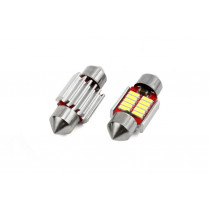 LED CANBUS izzók 10smd 4014 Festoon 31mm White 12V/24V (2db)