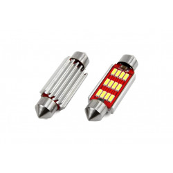 LED CANBUS izzók 12SMD 4014 Festoon 41mm fehér 12V/24V (2 db)
