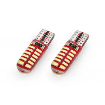 CANBUS LED izzók 24SMD 3014 T10e (W5W) SILCA White 12V (2 db)