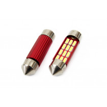 LED CANBUS izzók 12SMD 4014 36mm Fehér 12V/24V (2db)