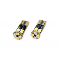 LED izzók CANBUS 12SMD 2835 T10e (W5W) White 12V/24V (2 db)