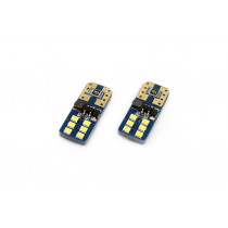 LED CANBUS 12SMD UltraBright 2016 T10e (W5W) fehér 12V/24V izzók (2db)