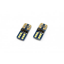 LED CANBUS 12SMD UltraBright 2016 T10e (W5W) fehér 12V/24V izzók (2db)
