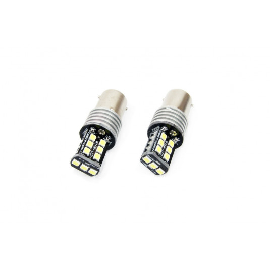 LED izzók CANBUS 15SMD 2835 7,5W 1156 (P21W) White 12V/24V (2db)