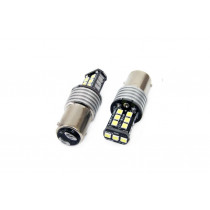 LED CANBUS izzók 15SMD 2835 7,5W 1157 (P21/5W) Fehér 12V/24V (2db)