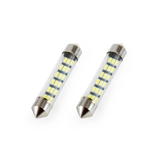 STANDARD LED izzók Festoon C5W 18xSMD 3014 12V 41mm (2 db)