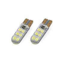 LED izzó STANDARD T10 W5W 12xSMD 2835 12V Silca (2db)