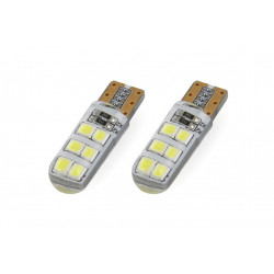 LED izzó STANDARD T10 W5W 12xSMD 2835 12V Silca (2db)