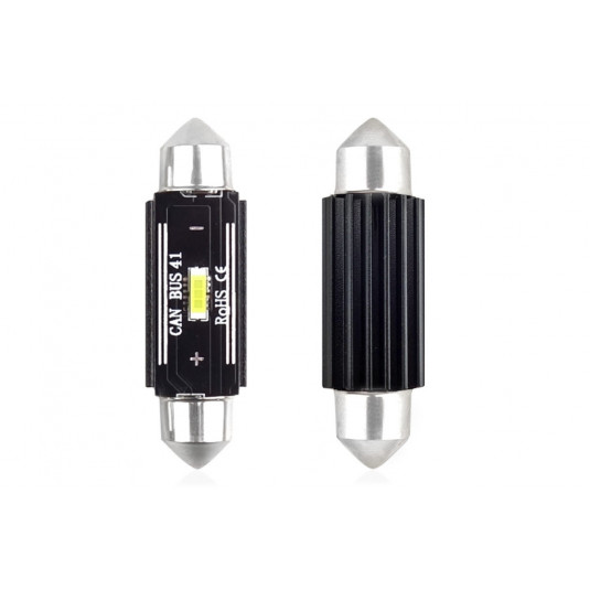 LED CANBUS 1 SMD UltraBright 1860 Festoon 41mm White 12V/24V izzók (2 db)