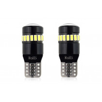 LED CANBUS izzók 18SMD 3014 + 1SMD 1SMD T10 W5W White 12V/24V (2db)