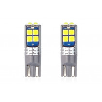 LED CANBUS izzók 10SMD 3030 T10 W5W White 12V/24V (2db)