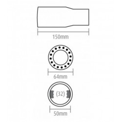 Kipufogó végcsatornázás (Ø kipufogó max. 44mm)