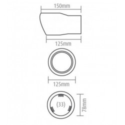 Kipufogó vég (Ø kipufogó max. 72mm)