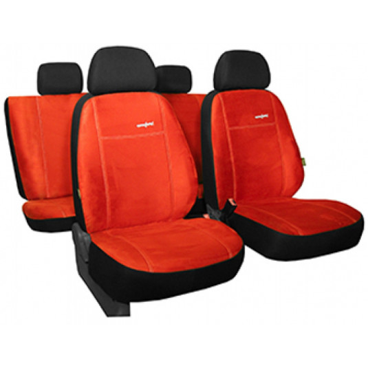 Autóhuzatok Comfort téglavörös (alcantara)