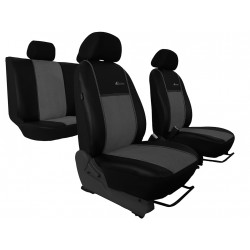Exclusive Alcantara autóhuzatok halványan szürke-fekete (Alcantara-bőr)