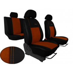 Exclusive Alcantara barna-fekete üléshuzat (Alcantara-bőr)