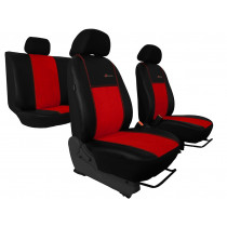 Exclusive Alcantara autóhuzatok piros-fekete (Alcantara-bőr)
