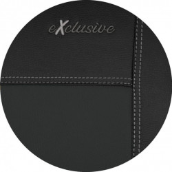Exclusive Leather üléshuzatok fekete-fekete (bőr)