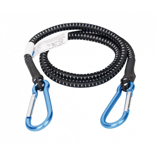 Rugalmas rögzítőpánt karabinerrel 1x150cm