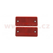 Piros visszaverő 90x40mm (2db)