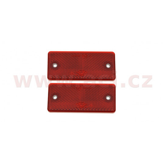Piros visszaverő 90x40mm (2db)