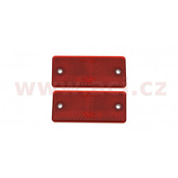 Piros visszaverő 90x40mm (2db)