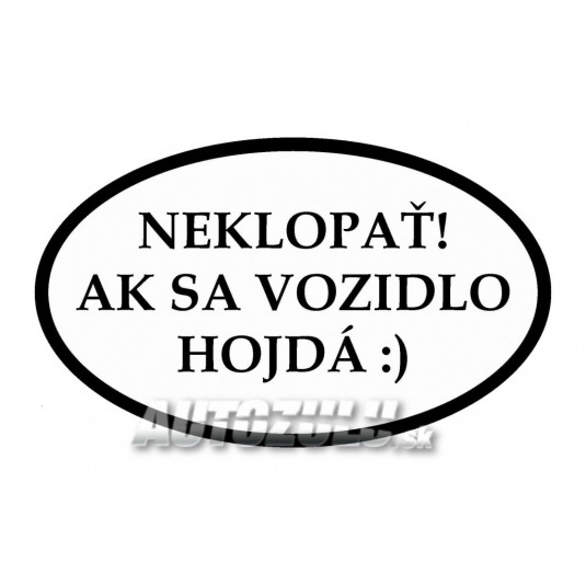 Ne szoríts! Ha az autó ringatózik :)