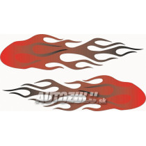 Matrica "Láng" piros