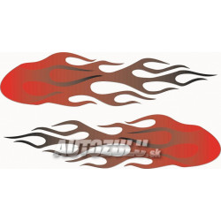 Matrica "Láng" piros