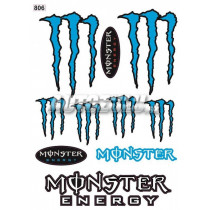Matrica szett Monster kék
