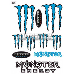 Matrica szett Monster kék