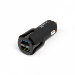 Autó szivargyújtó adapter -2xUSB-fekete