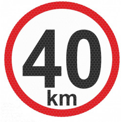 Nagy reflexiós matrica - 40km