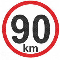 Nagy reflexiós matrica - 90km