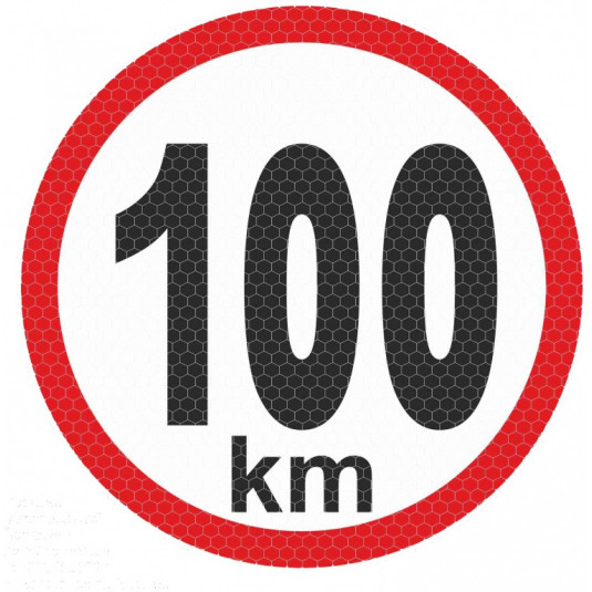 Nagy reflexív matrica - 100km